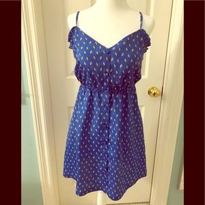 Bar III button down baby doll slip dress